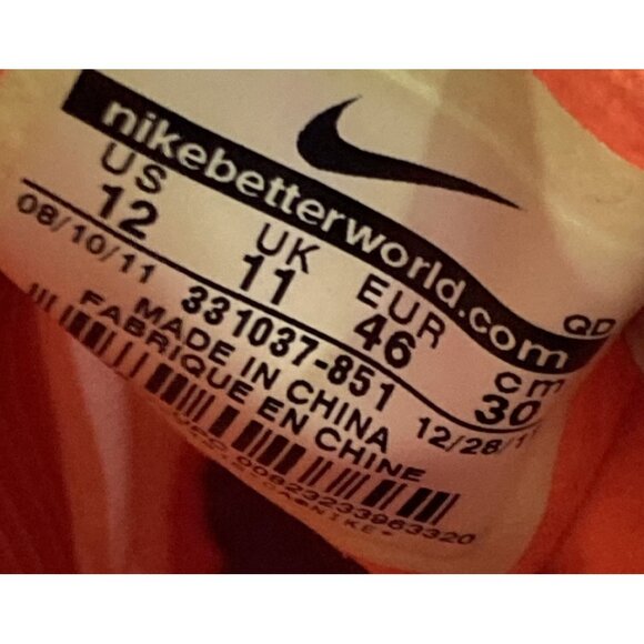 Nike 331037 Matumbo 851 men Size 12 Orange Purple Track Field sneaker no spikes - Picture 7 of 7